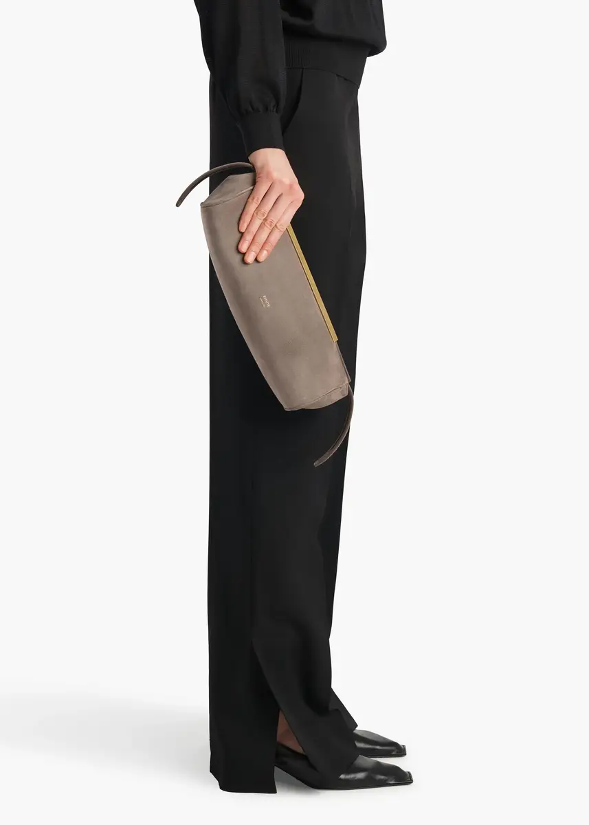 Khaite Donna Evening Clutch In Morning Dove Suede | Thumbnail 5 Khaite Donna Evening Clutch In Morning Dove Suede | Thumbnail 5
