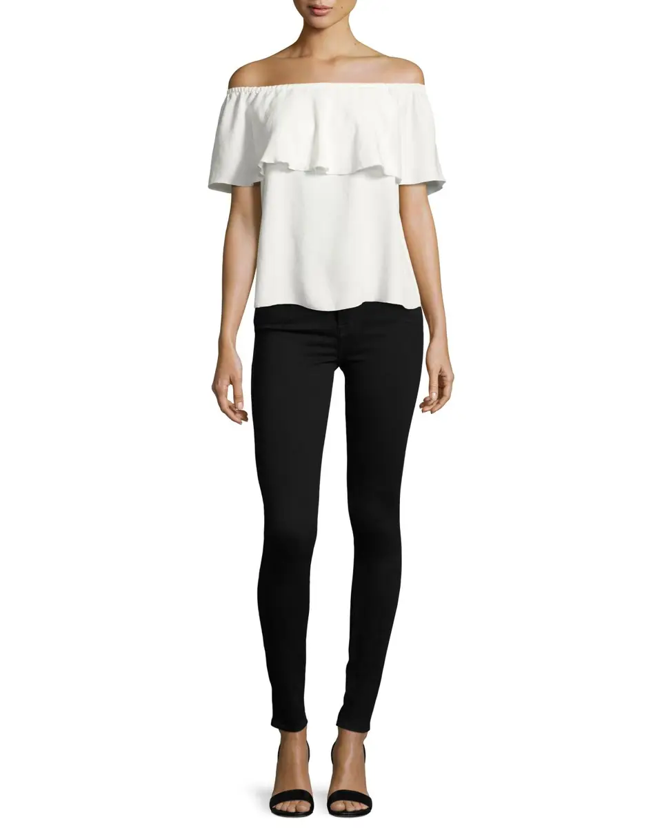 7 For All Mankind High-Waist Skinny Jeans, Slim Illusion Luxe | Thumbnail 4 7 For All Mankind High-Waist Skinny Jeans, Slim Illusion Luxe | Thumbnail 4