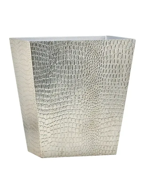 Labrazel Crocodile Silver Wastebasket