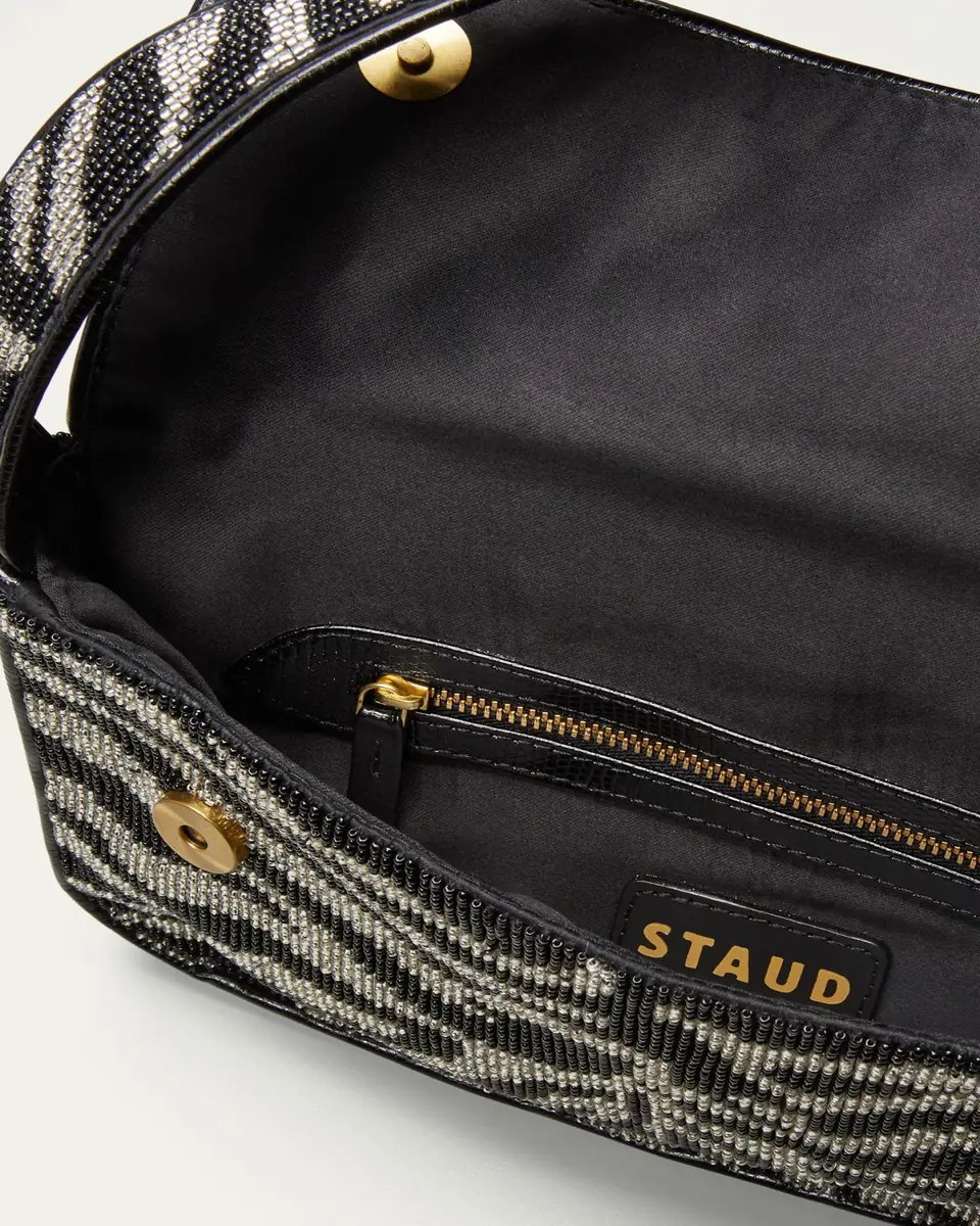 STAUD Tommy Two-Tone Beaded Shoulder Bag | Thumbnail 4