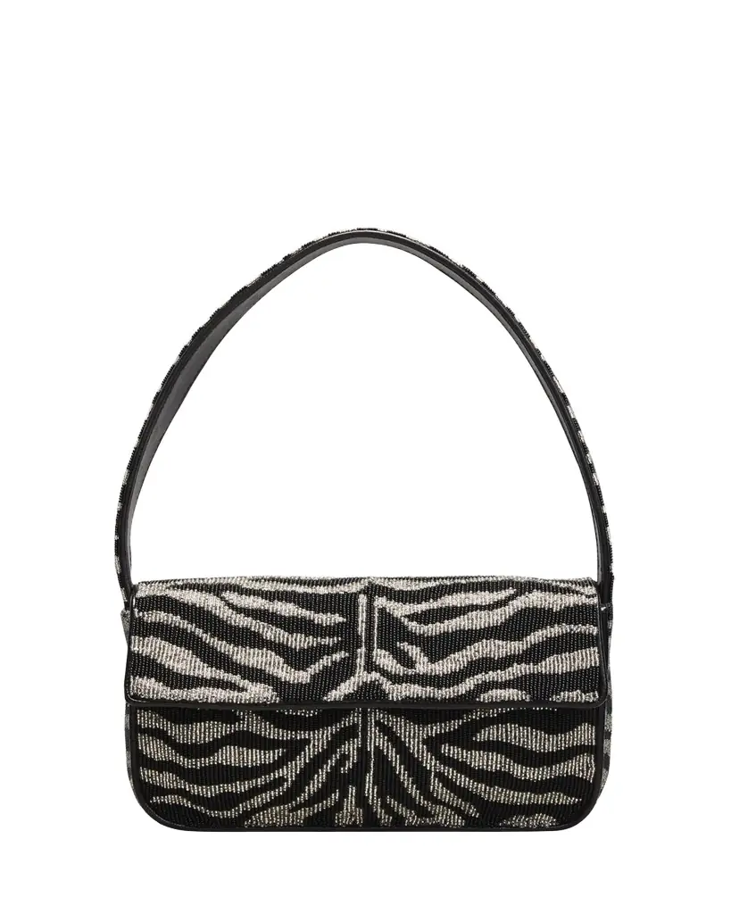 Tommy Two-Tone Beaded Shoulder Bag
