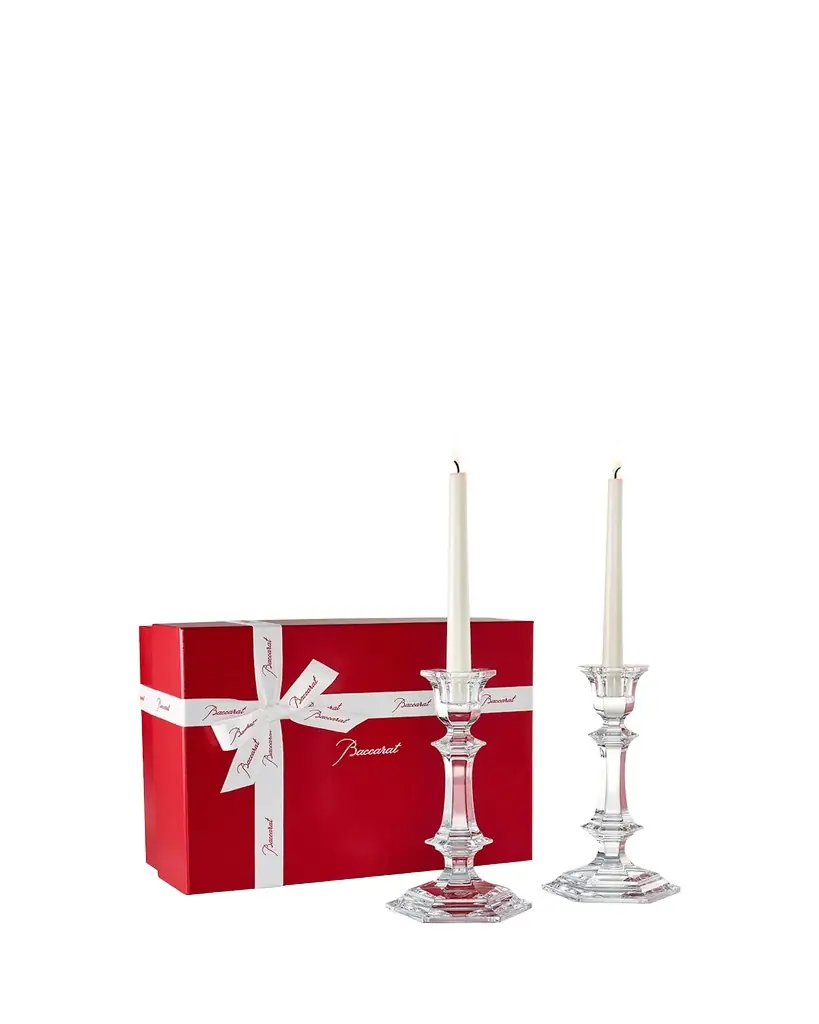 Baccarat Harcourt Candlestick Holders, Set of 2 | Image 1 Baccarat Harcourt Candlestick Holders, Set of 2 | Image 1