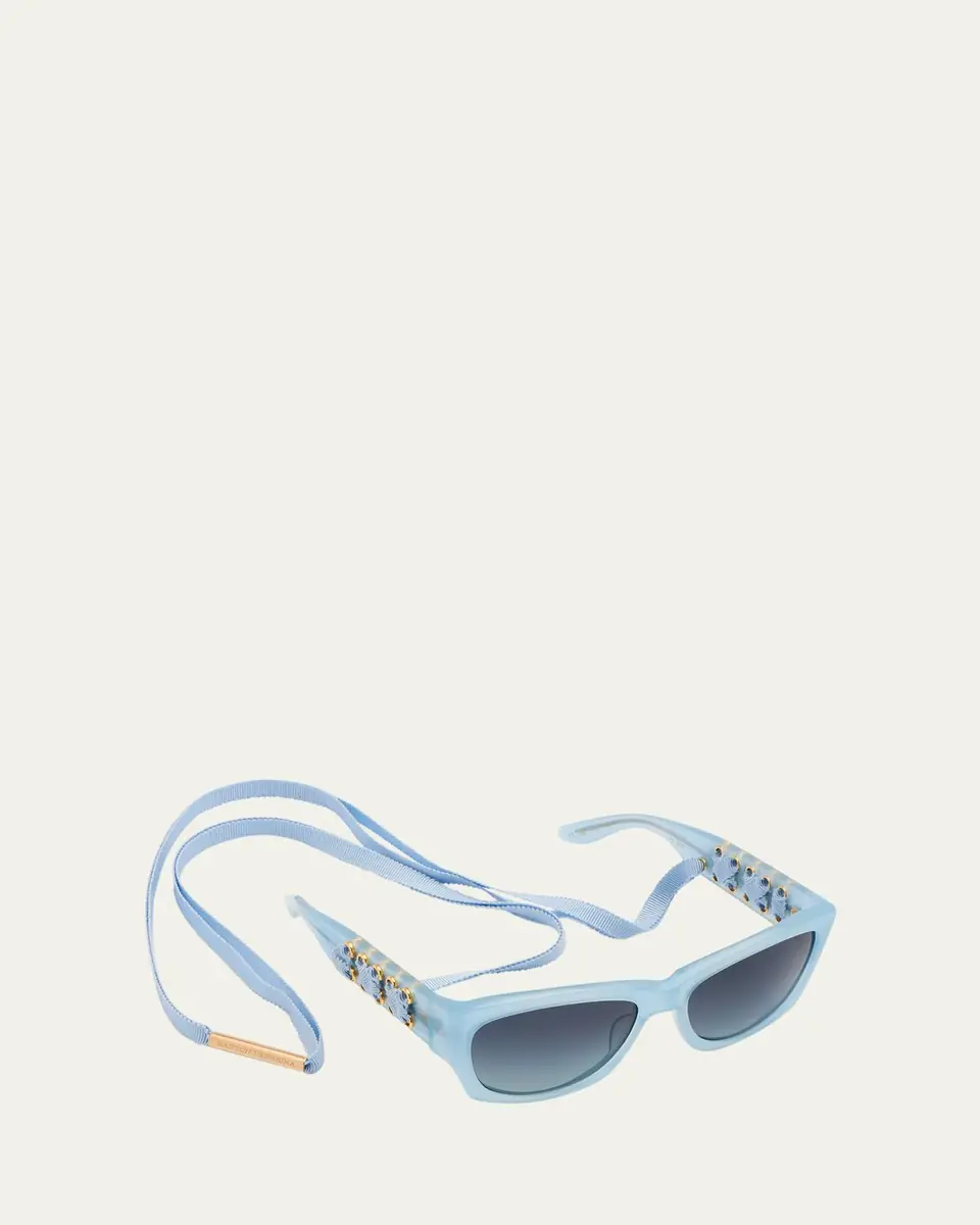 BARTON PERREIRA Cora AGB Square Acetate & Plastic Sunglasses | Thumbnail 2 BARTON PERREIRA Cora AGB Square Acetate & Plastic Sunglasses | Thumbnail 2