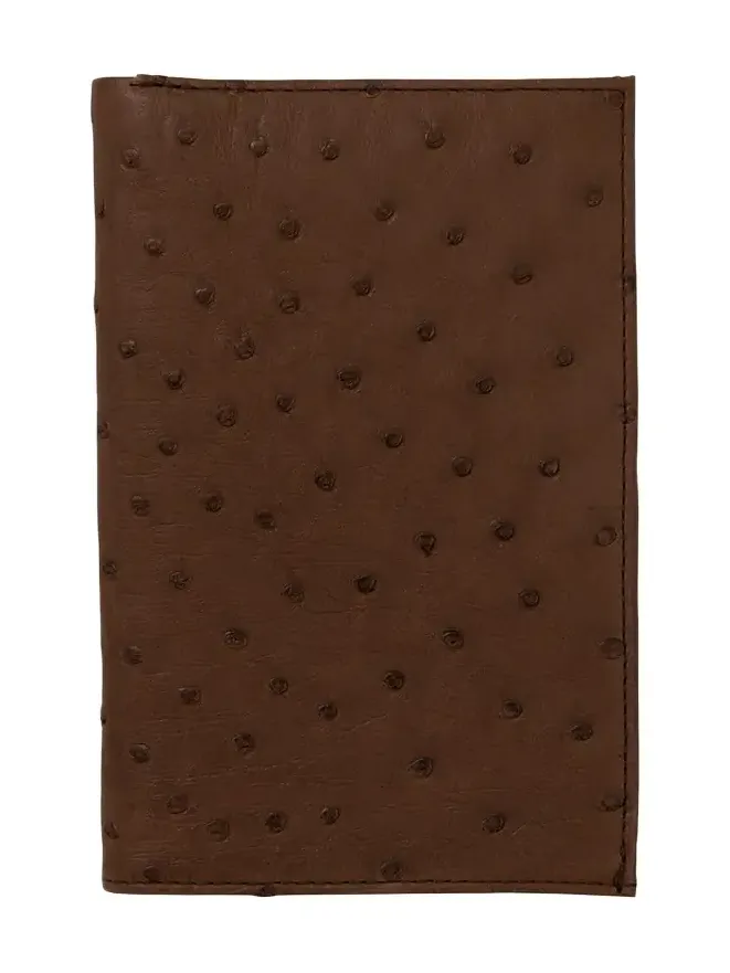 Men's Matte Ostrich Leather Coat Wallet