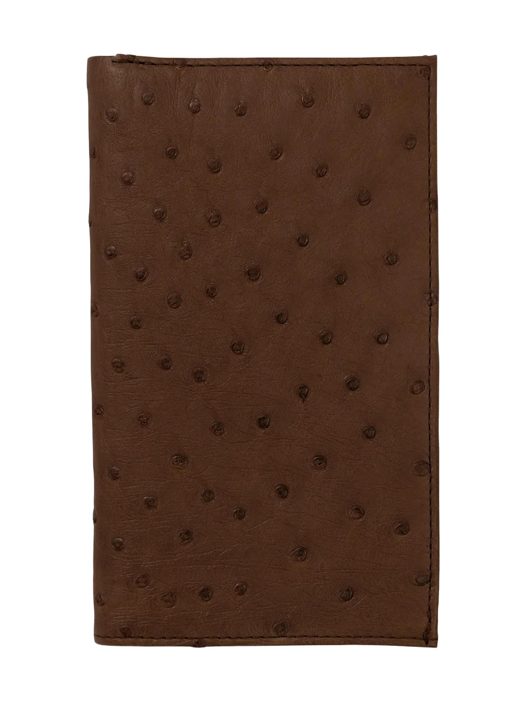 Abas Men's Matte Ostrich Leather Coat Wallet