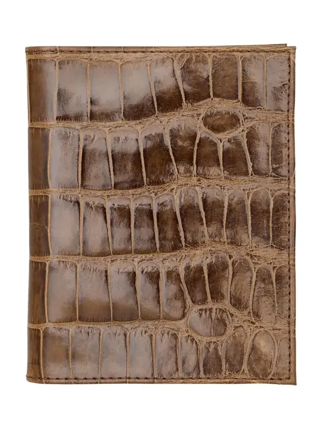 Alligator Leather Passport Booklet Alligator Leather Passport Booklet