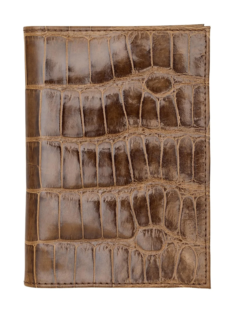 Alligator Leather Passport Booklet