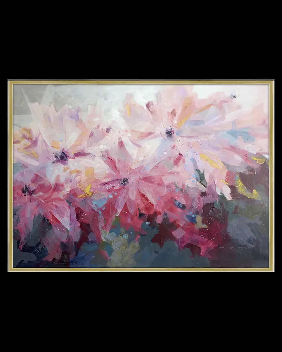 Prestige Arts Pompom Floral Giclee on Canvas | Thumbnail 2 Prestige Arts Pompom Floral Giclee on Canvas | Thumbnail 2