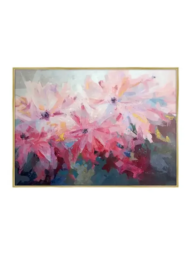 Prestige Arts Pompom Floral Giclee on Canvas