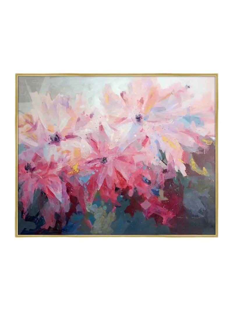 Prestige Arts Pompom Floral Giclee on Canvas