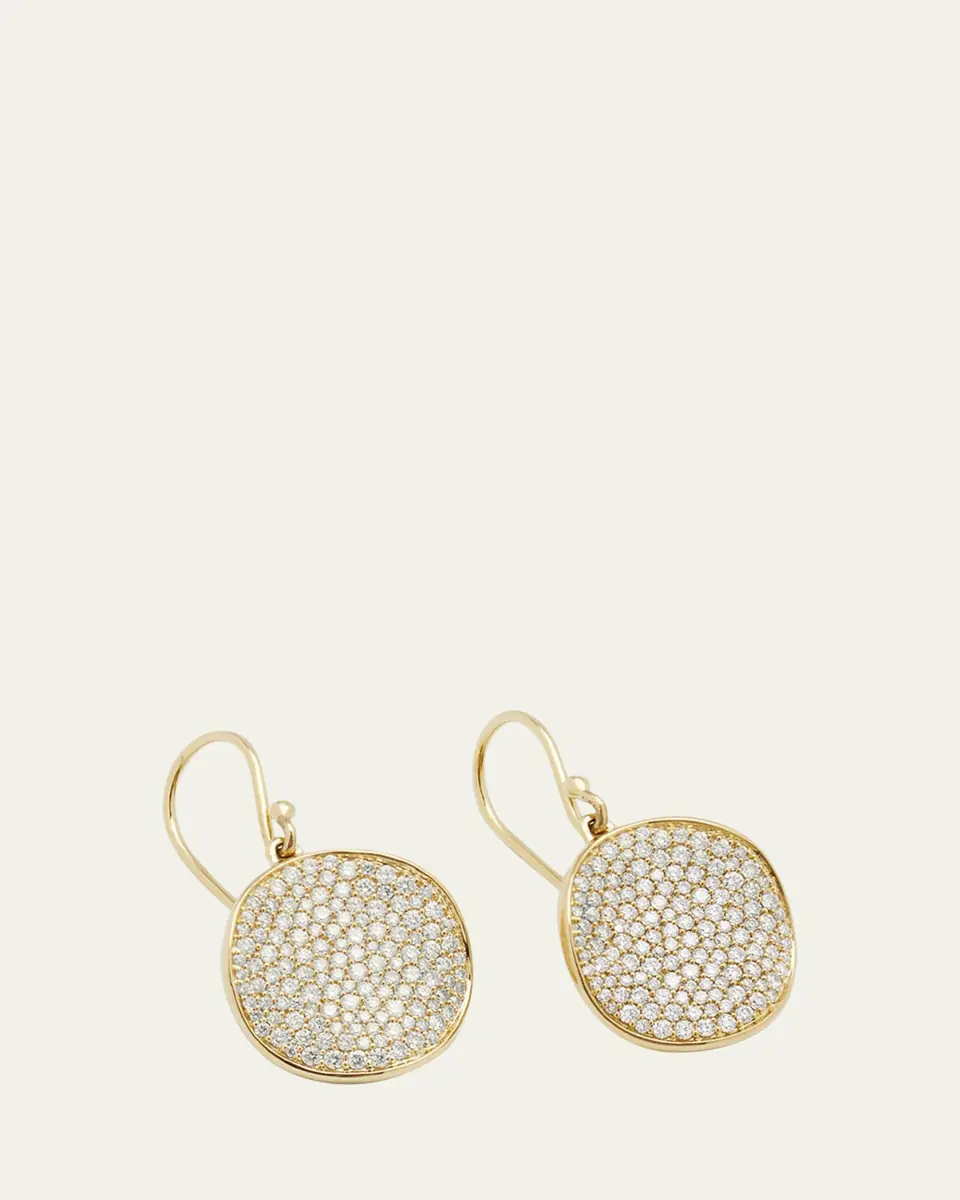 Ippolita Medium Flower Drop Earrings in 18K Gold with Diamonds | Thumbnail 3
