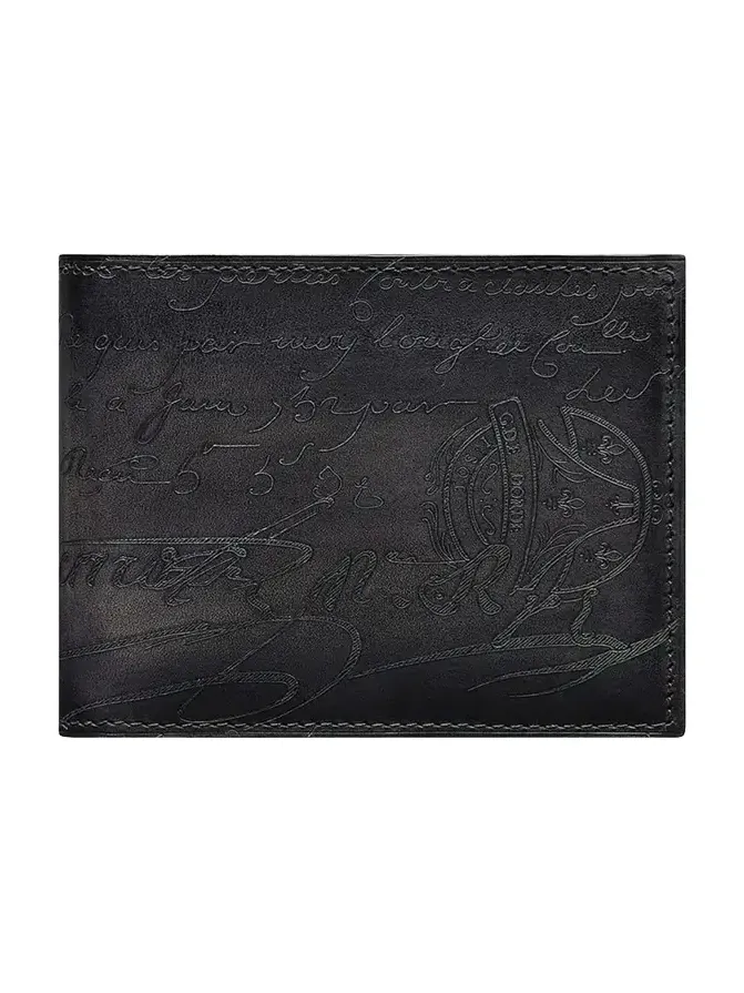 Men's Makore Scritto Leather Bifold Wallet