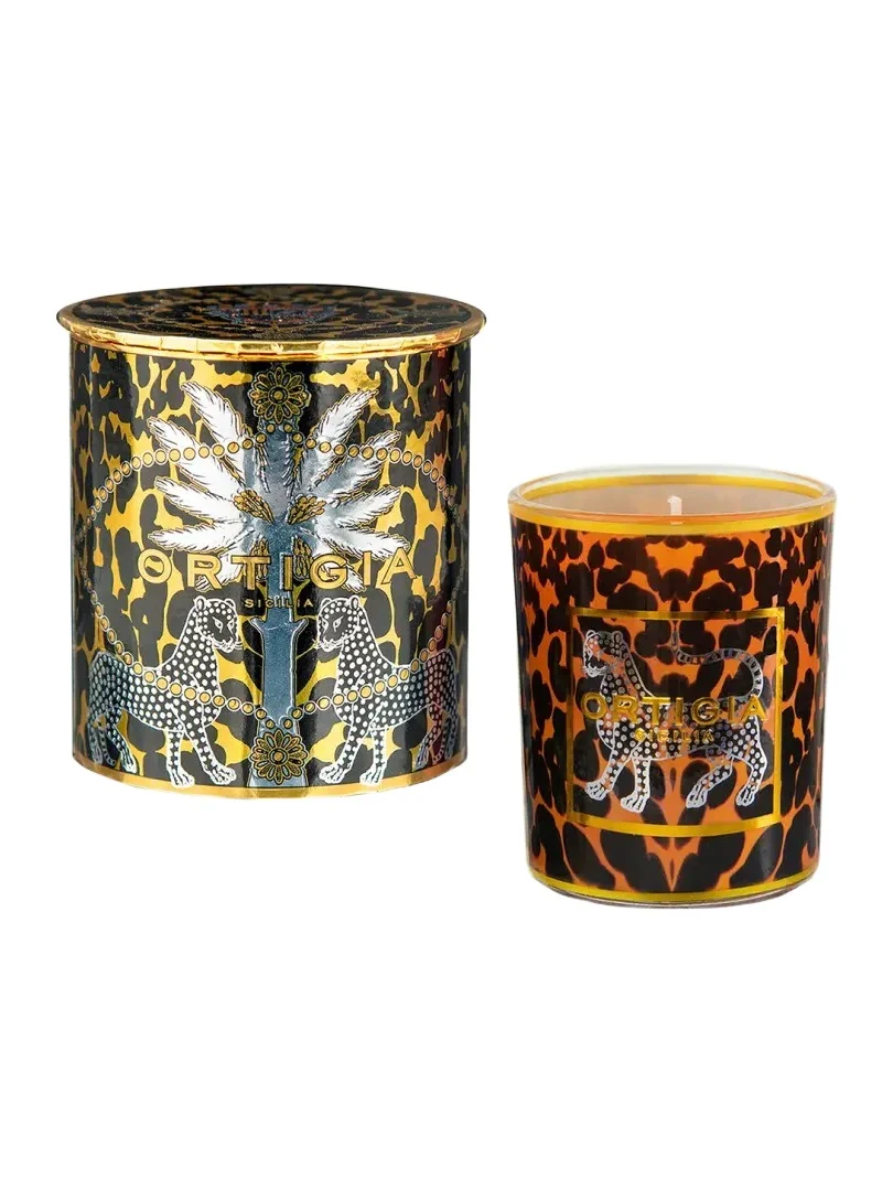ORTIGIA Ambra Nera Decorated Candle