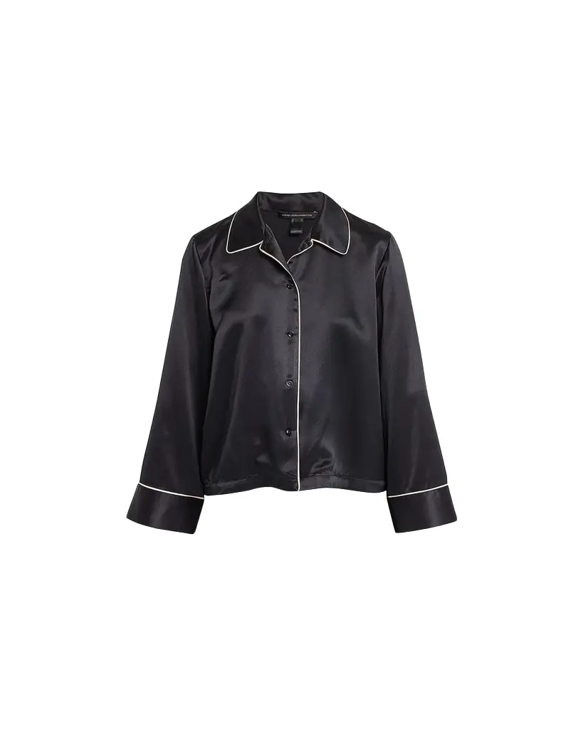 Kiki de Montparnasse Kiki Button-Down Silk Lounge Top