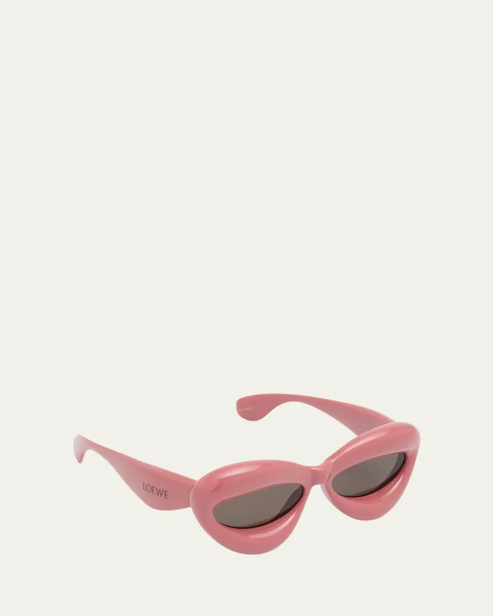 Loewe Inflated Pink Acetate Cat-Eye Sunglasses | Thumbnail 2