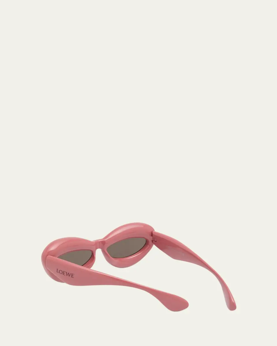 Loewe Inflated Pink Acetate Cat-Eye Sunglasses | Thumbnail 3