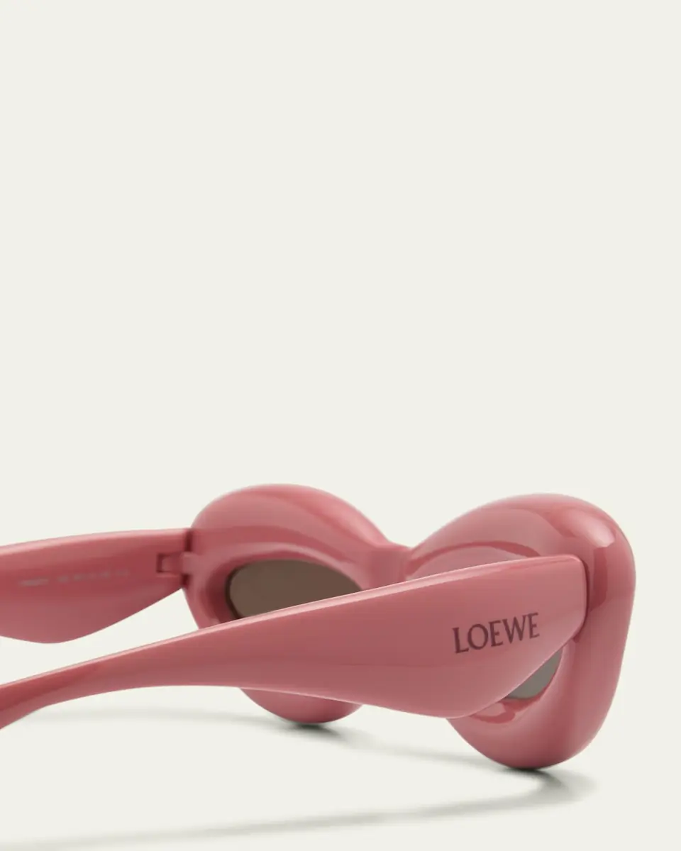 Loewe Inflated Pink Acetate Cat-Eye Sunglasses | Thumbnail 4