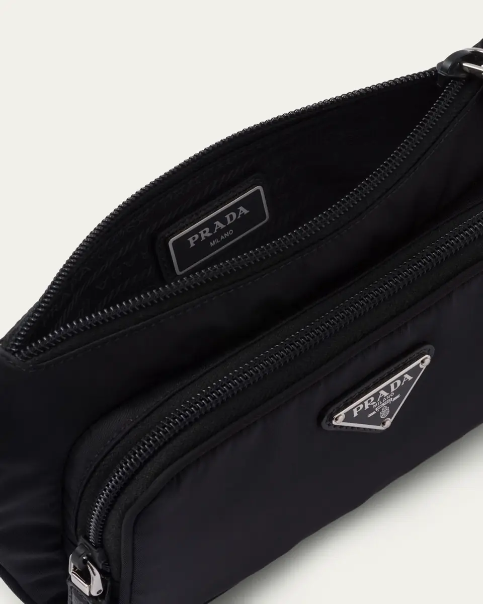 Prada Men's Re-Nylon and Saffiano Leather Crossbody Bag | Thumbnail 4