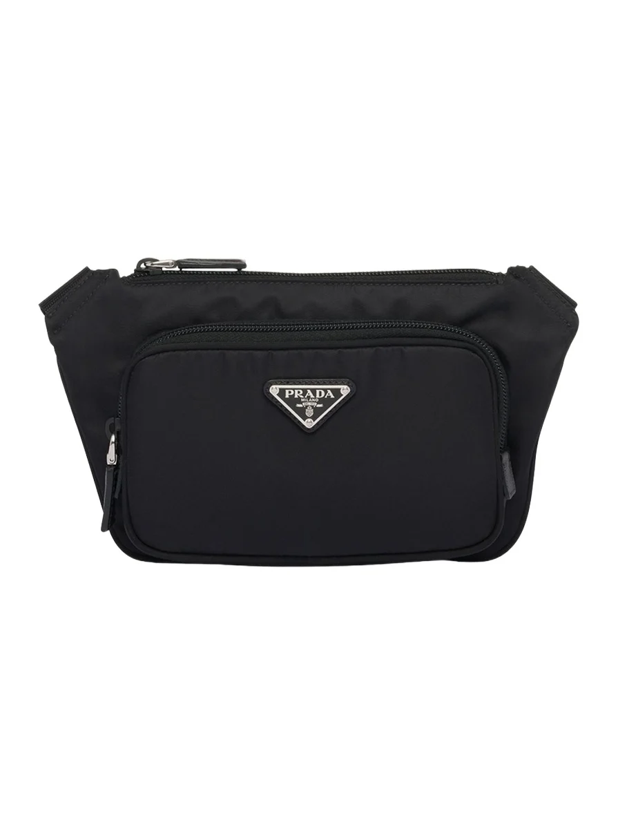 Prada Men's Re-Nylon and Saffiano Leather Crossbody Bag