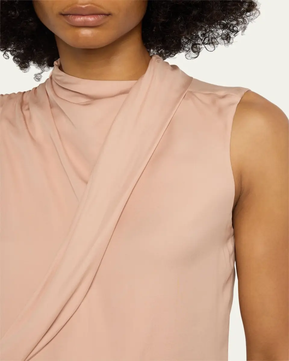 Giorgio Armani Silk Cross-Front Blouse | Thumbnail 5 Giorgio Armani Silk Cross-Front Blouse | Thumbnail 5