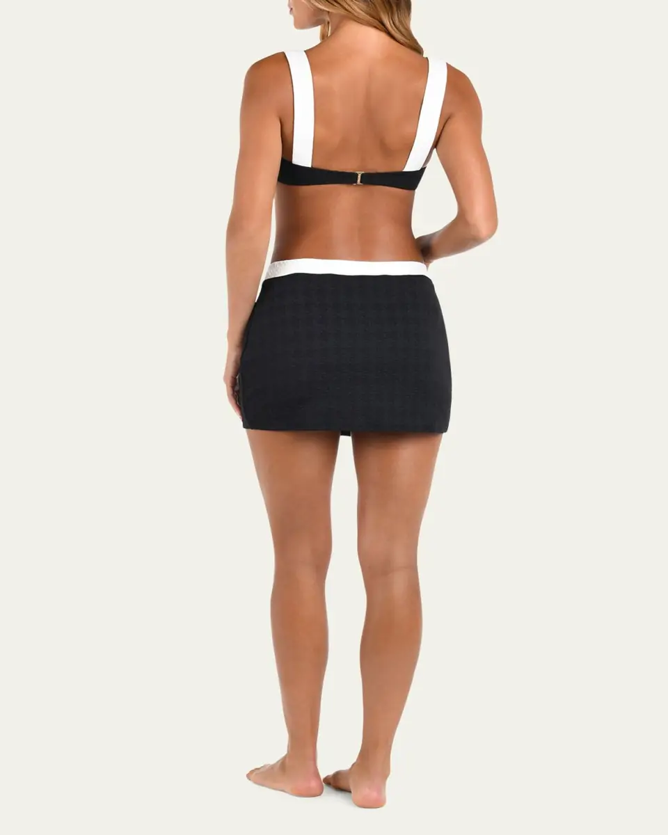 L'Agence Coco Colorblock Chic Mini Skirt | Thumbnail 3 L'Agence Coco Colorblock Chic Mini Skirt | Thumbnail 3