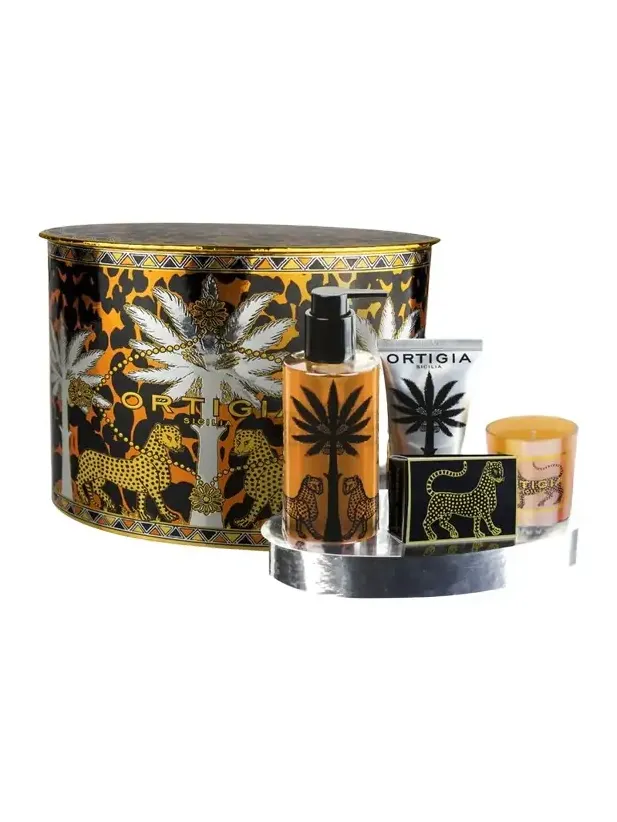 ORTIGIA Ambra Nera 4-Piece Oval Gift Set