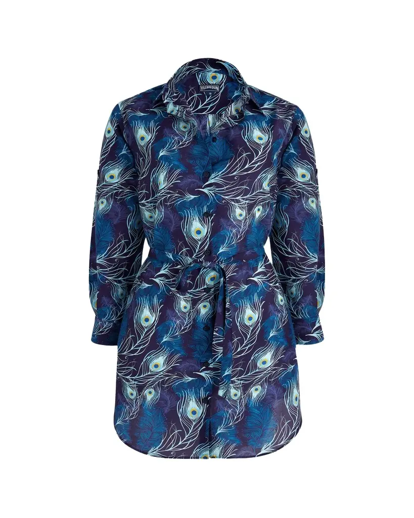 Vilebrequin Eyes of the Wind Cotton-Silk Shirtdress | Image 1 Vilebrequin Eyes of the Wind Cotton-Silk Shirtdress | Image 1