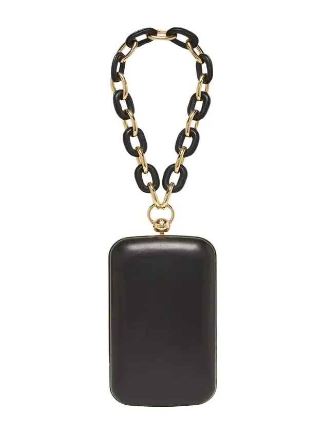 Wristlet Clutch Bag in Nappa Leather