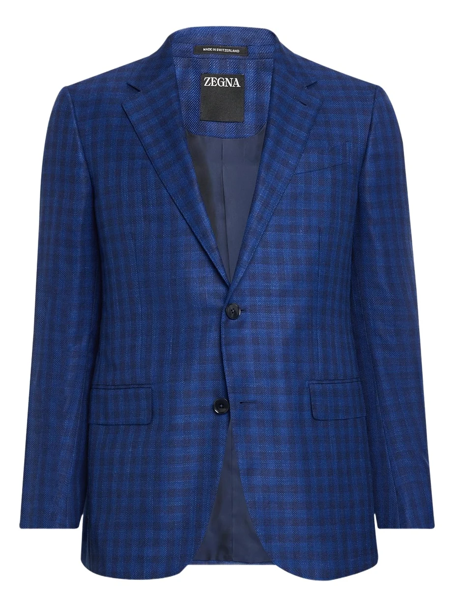 Men's Gingham Check Single-Breasted Sport Coat Men's Gingham Check Single-Breasted Sport Coat