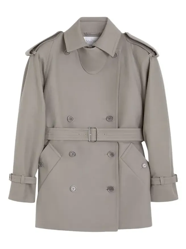 Max Mara Cacio Double-Breasted Cotton Duster Coat