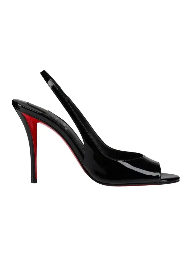 100mm Sofia Z Patent Leather Slingback Pumps 100mm Sofia Z Patent Leather Slingback Pumps