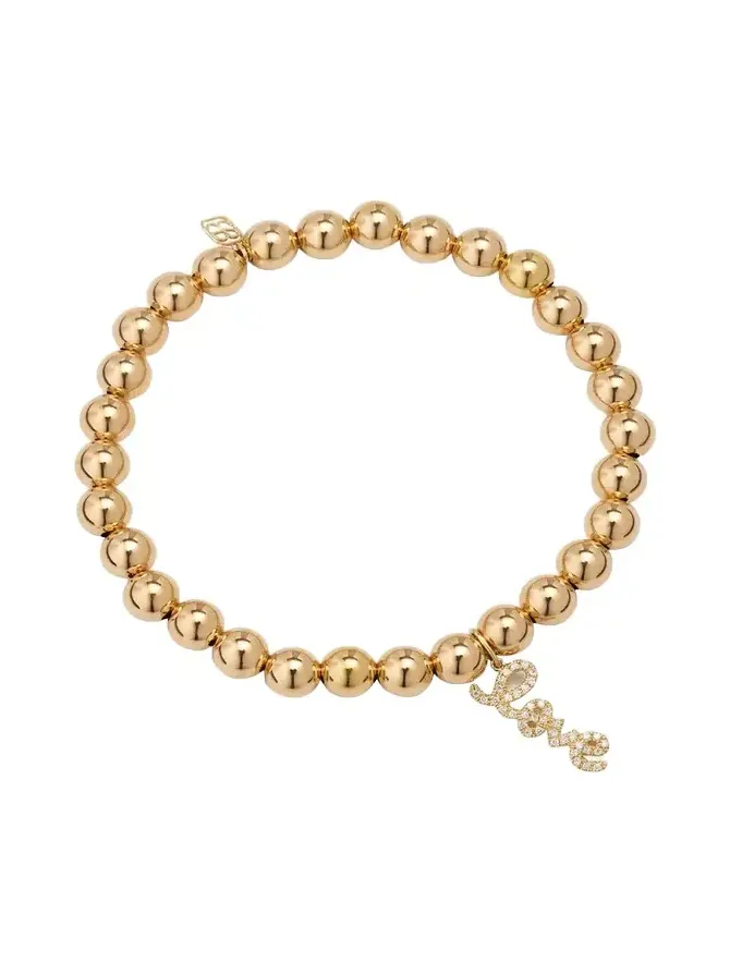 14K Diamond Pave Love Script Bracelet 14K Diamond Pave Love Script Bracelet