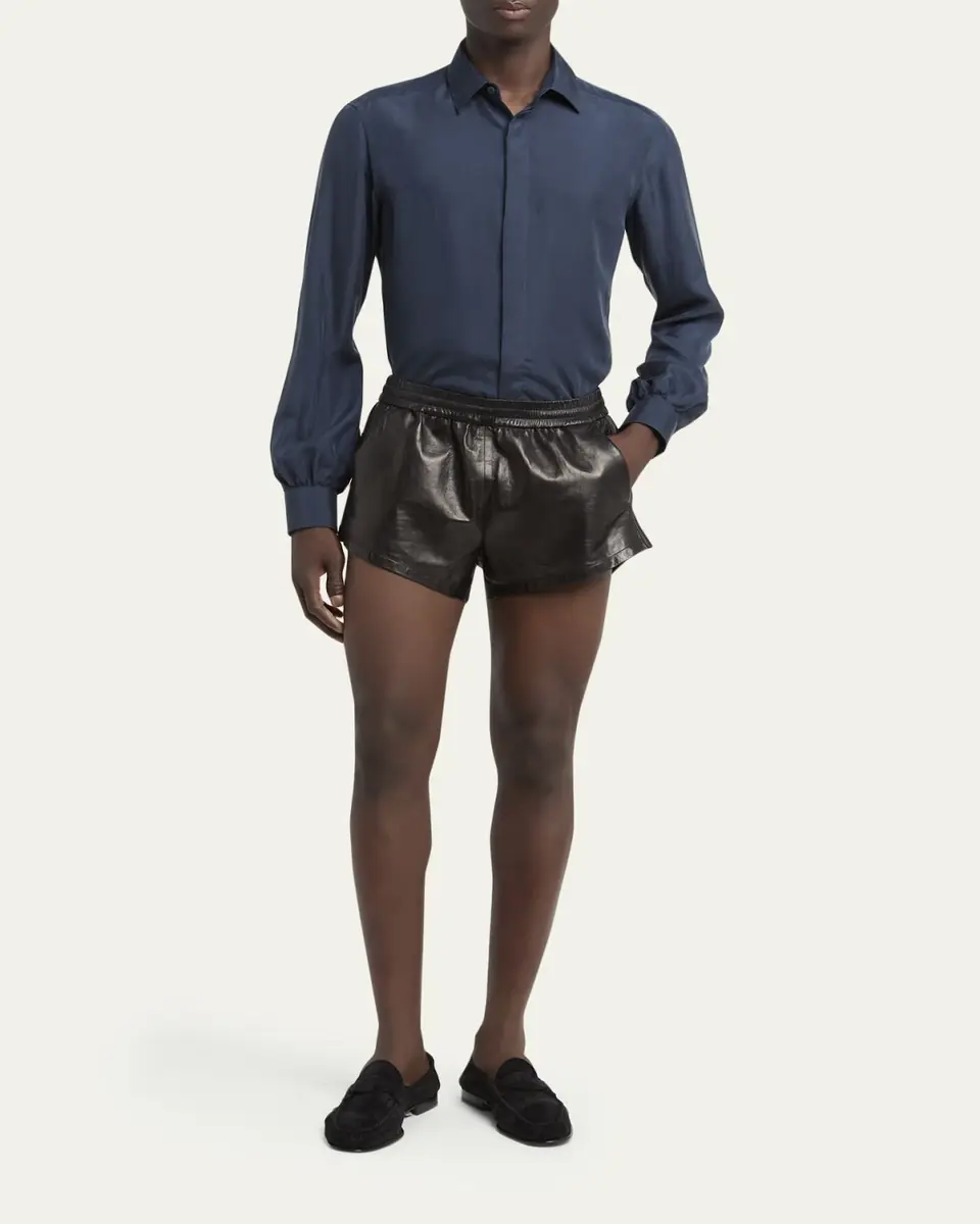 Tom Ford Men's Lyocell Enzyme-Wash Button-Down Shirt | Thumbnail 2 Tom Ford Men's Lyocell Enzyme-Wash Button-Down Shirt | Thumbnail 2