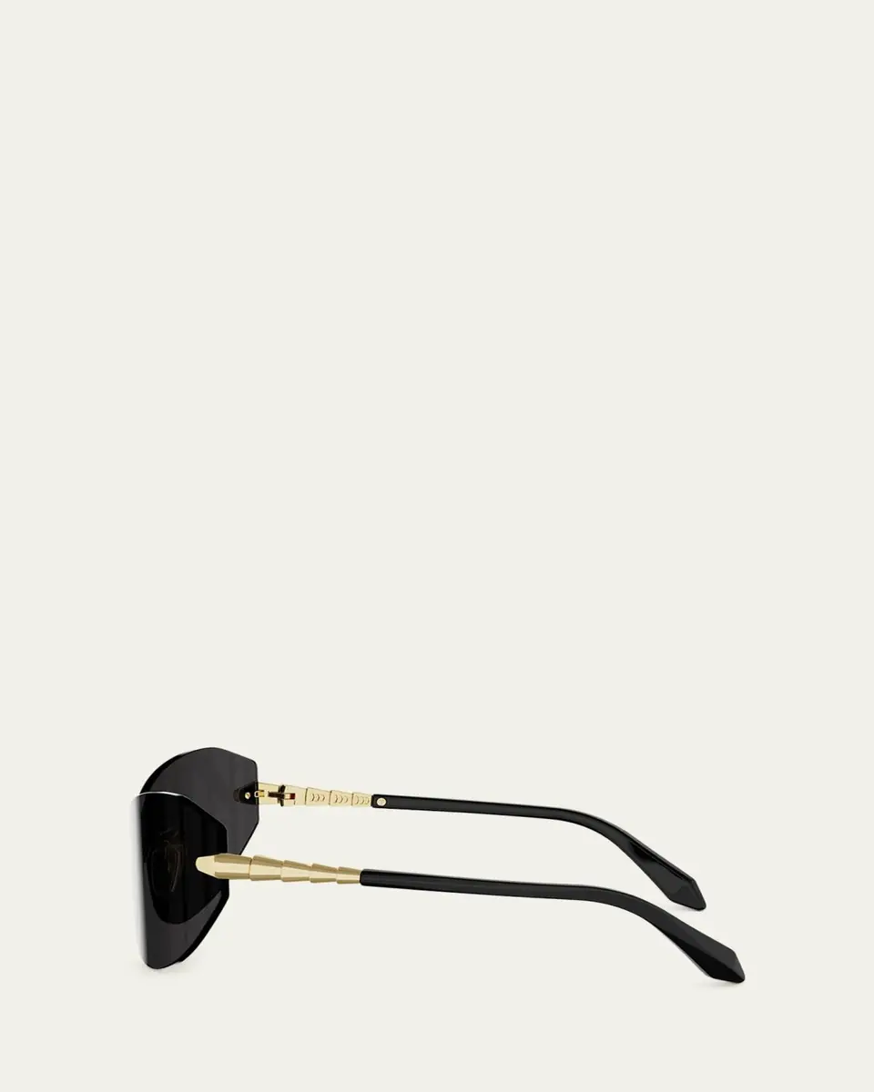 BVLGARI Serpenti Viper Wraparound Cat-Eye Sunglasses | Thumbnail 3