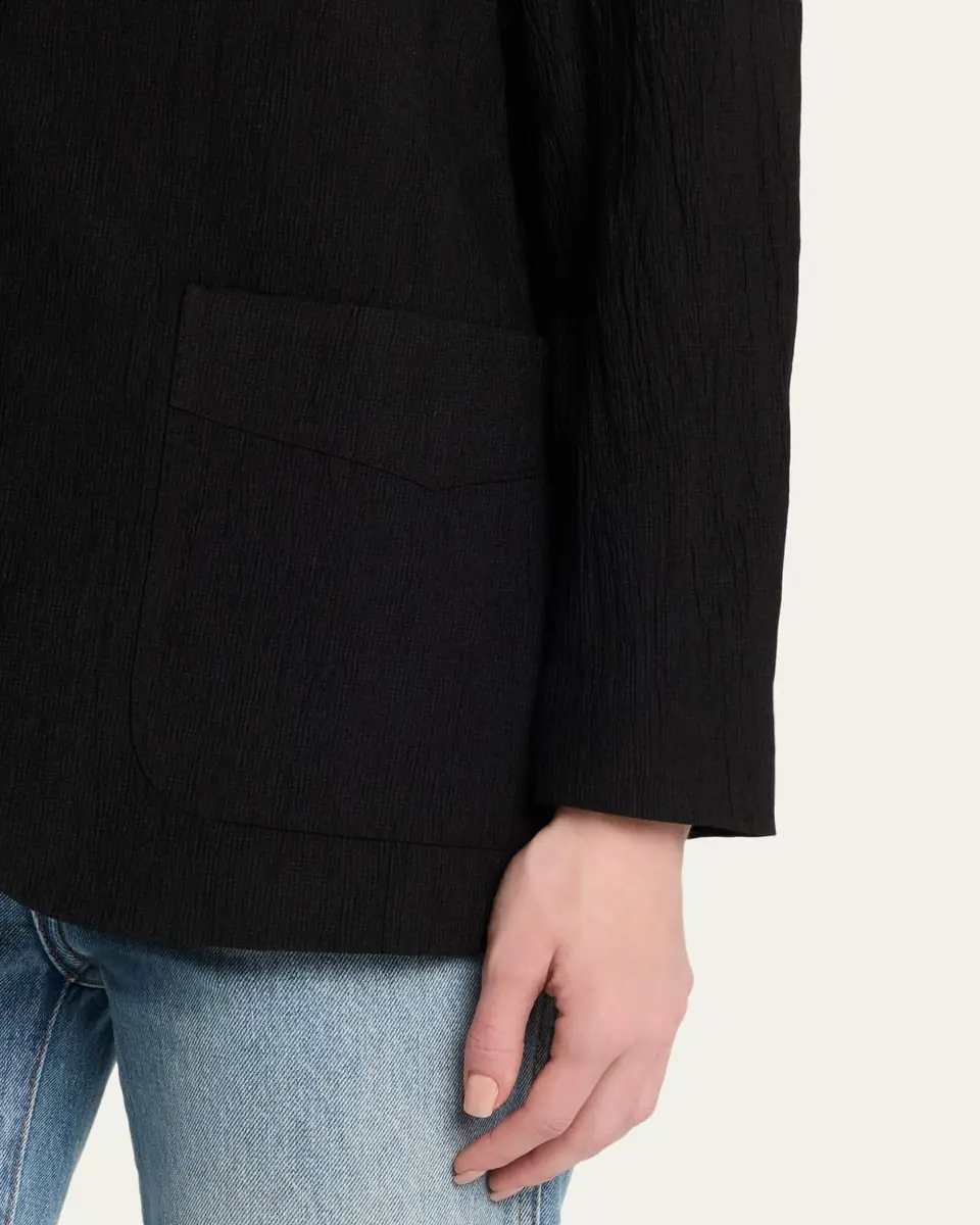 OFFICINE GÉNÉRALE Erena Wrinkled Voile Jacket | Thumbnail 5 OFFICINE GÉNÉRALE Erena Wrinkled Voile Jacket | Thumbnail 5