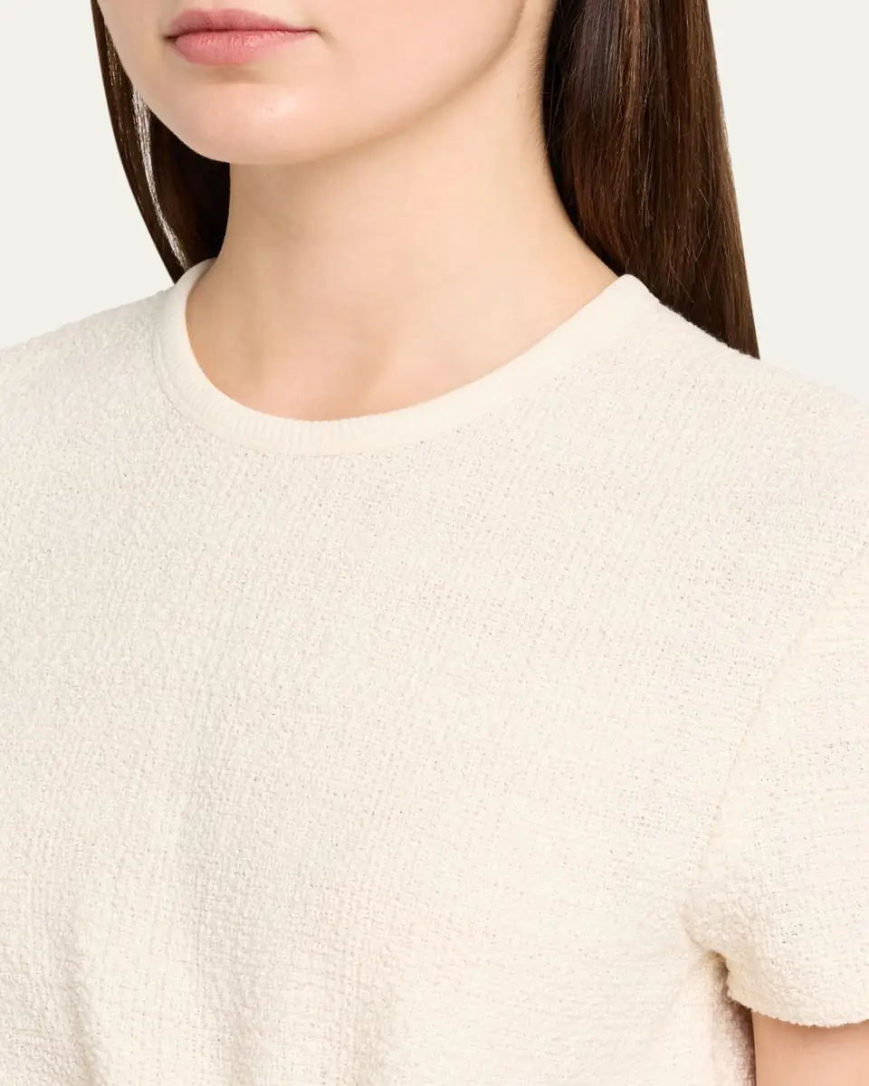 Nanushka Mariel Cotton Linen Tweed T-Shirt | Thumbnail 5 Nanushka Mariel Cotton Linen Tweed T-Shirt | Thumbnail 5
