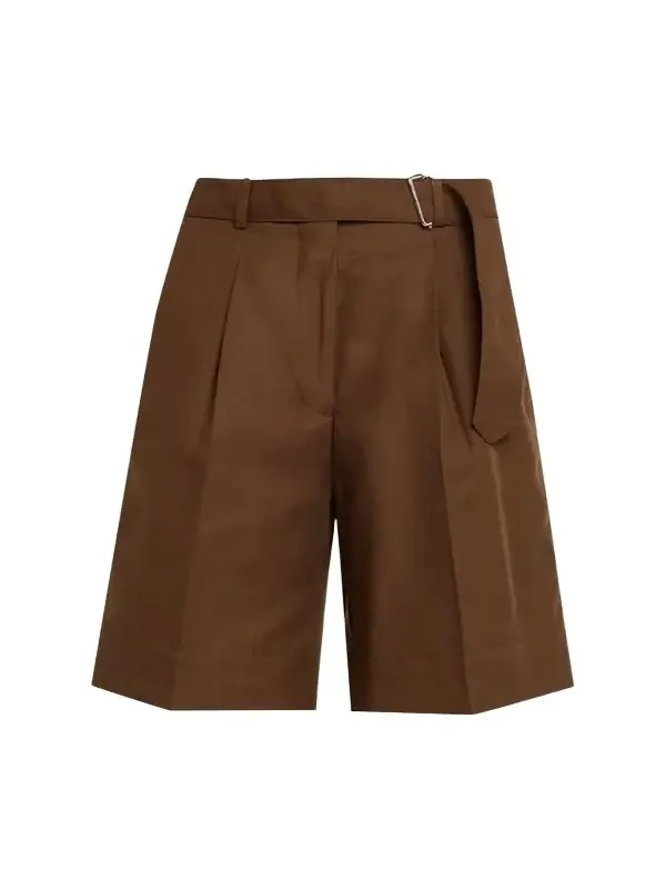 OFFICINE GÉNÉRALE Dalva Belted Italian Linen Shorts
