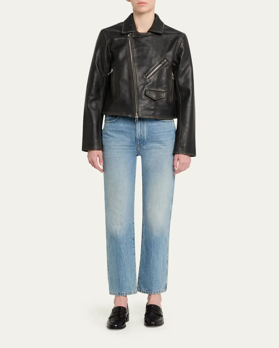 OFFICINE GÉNÉRALE Coco Perfecto Leather Jacket | Thumbnail 2 OFFICINE GÉNÉRALE Coco Perfecto Leather Jacket | Thumbnail 2