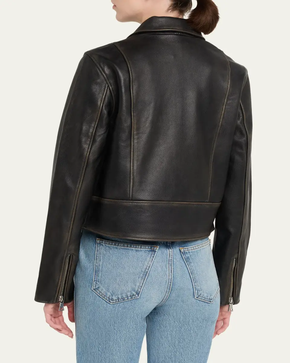 OFFICINE GÉNÉRALE Coco Perfecto Leather Jacket | Thumbnail 3 OFFICINE GÉNÉRALE Coco Perfecto Leather Jacket | Thumbnail 3