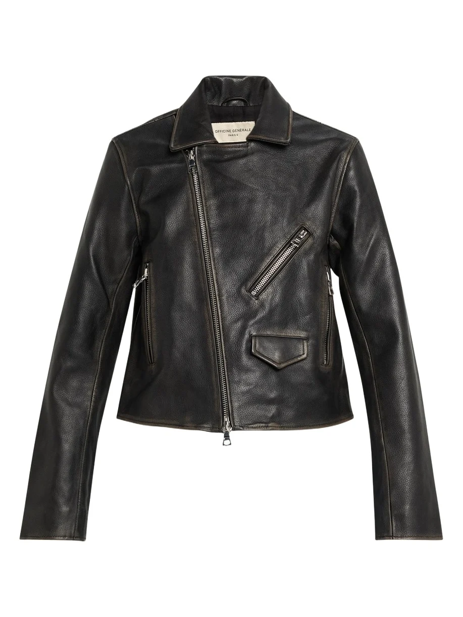 OFFICINE GÉNÉRALE Coco Perfecto Leather Jacket
