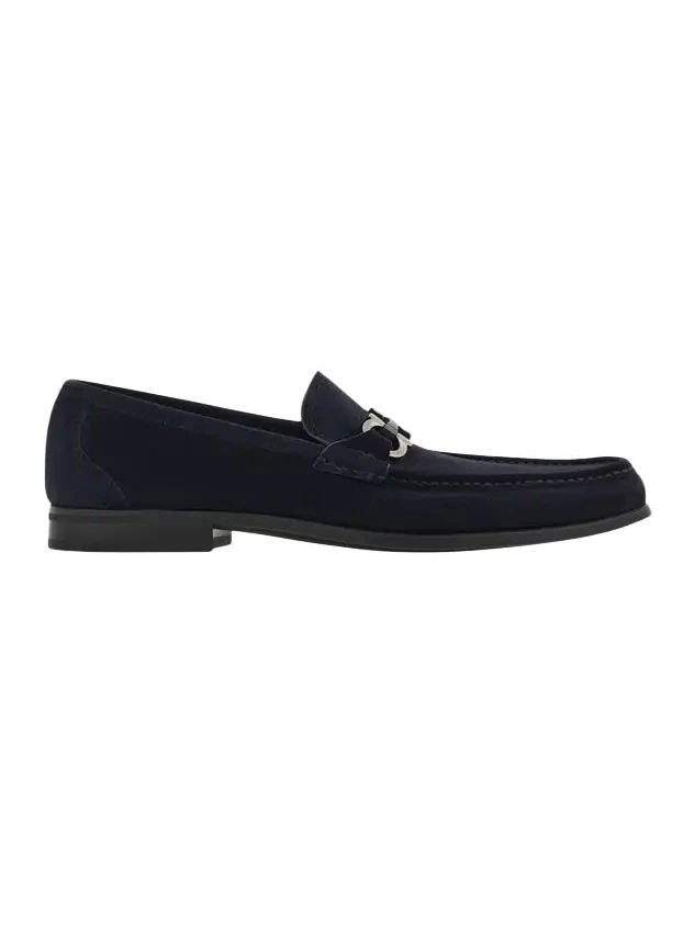 Men's Grandioso Suede Gancio-Bit Loafers Men's Grandioso Suede Gancio-Bit Loafers