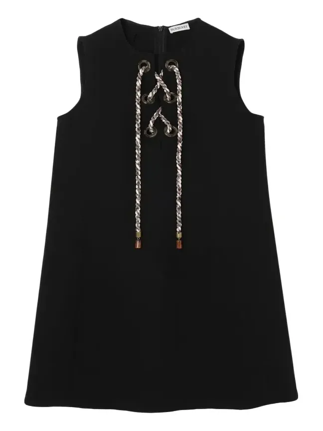 Rhoslyn Sleeveless Lace-Up Mini Dress