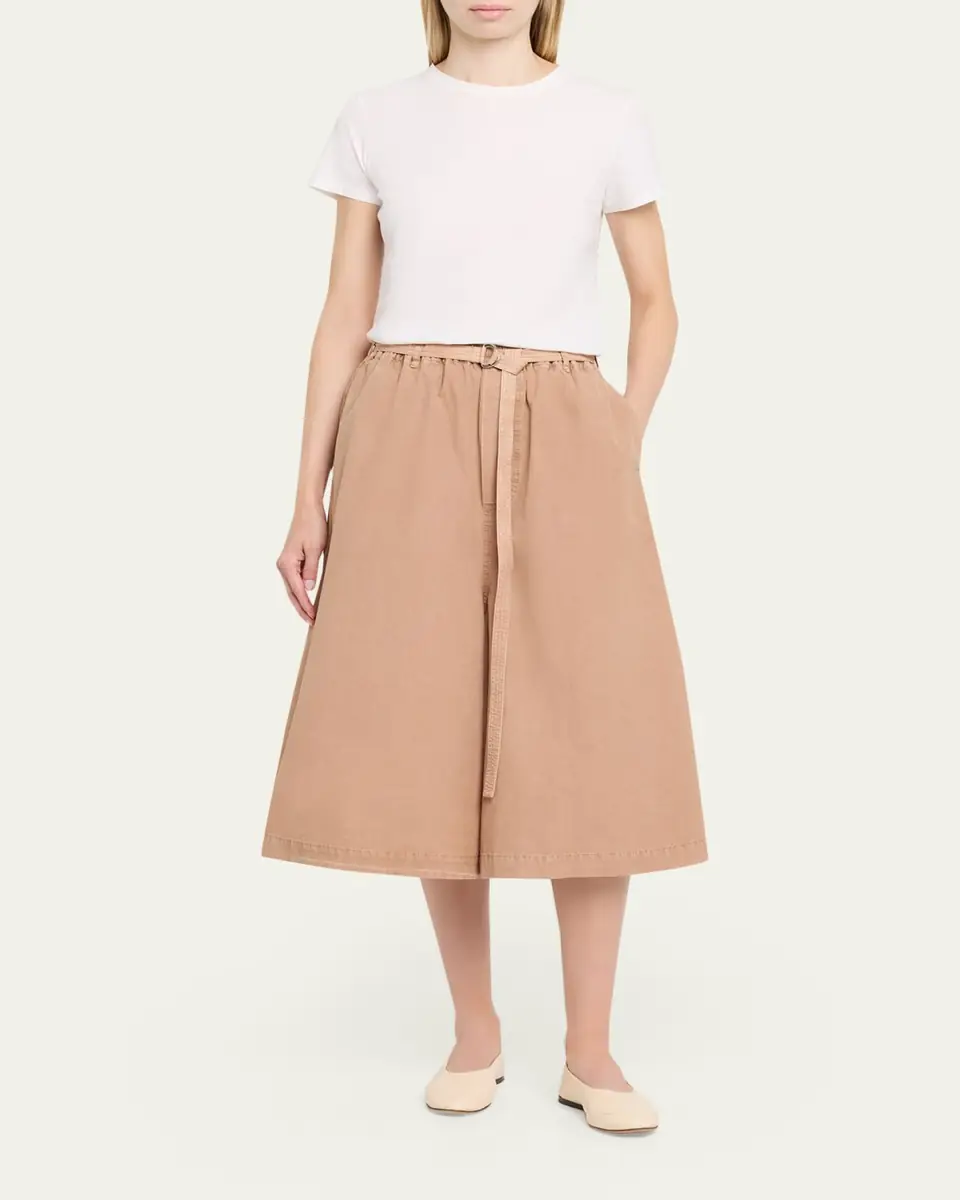 Marni Belted Wide-Leg Crop Trousers | Thumbnail 2 Marni Belted Wide-Leg Crop Trousers | Thumbnail 2