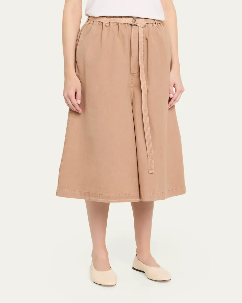 Marni Belted Wide-Leg Crop Trousers | Thumbnail 4 Marni Belted Wide-Leg Crop Trousers | Thumbnail 4