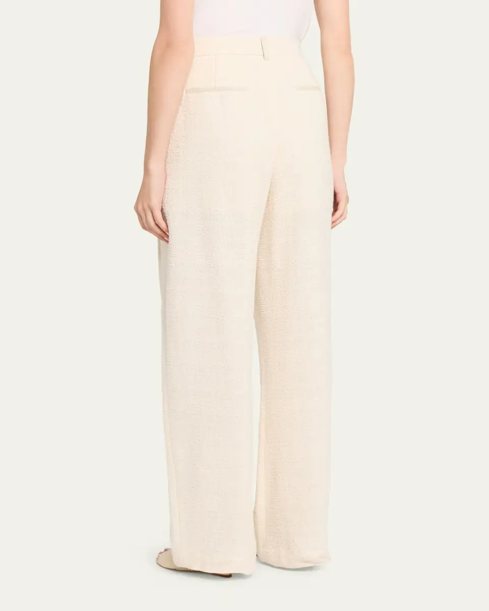 Nanushka Seka Cotton Linen Tweed Tapered Tailoring Pants | Thumbnail 3 Nanushka Seka Cotton Linen Tweed Tapered Tailoring Pants | Thumbnail 3