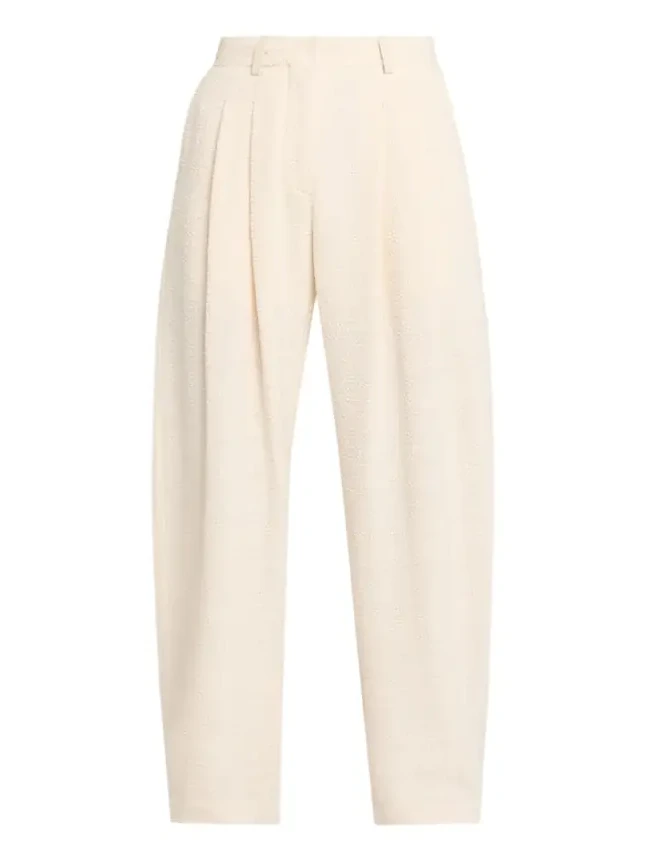 Seka Cotton Linen Tweed Tapered Tailoring Pants