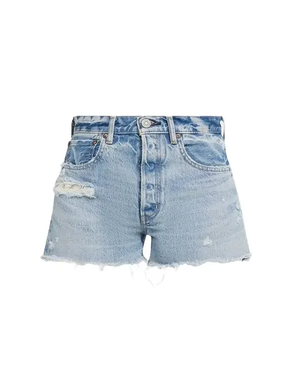 Moussy Vintage Ridgeme Distressed Denim Shorts