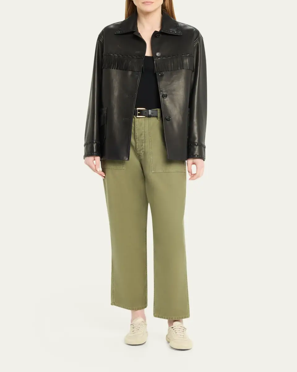 Nili Lotan Gus Fringe Leather Jacket | Thumbnail 2 Nili Lotan Gus Fringe Leather Jacket | Thumbnail 2