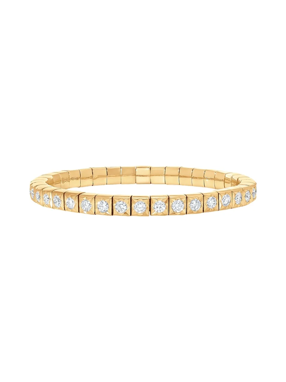 Dujour 18K Gold Diamond Stretch Bracelet Dujour 18K Gold Diamond Stretch Bracelet