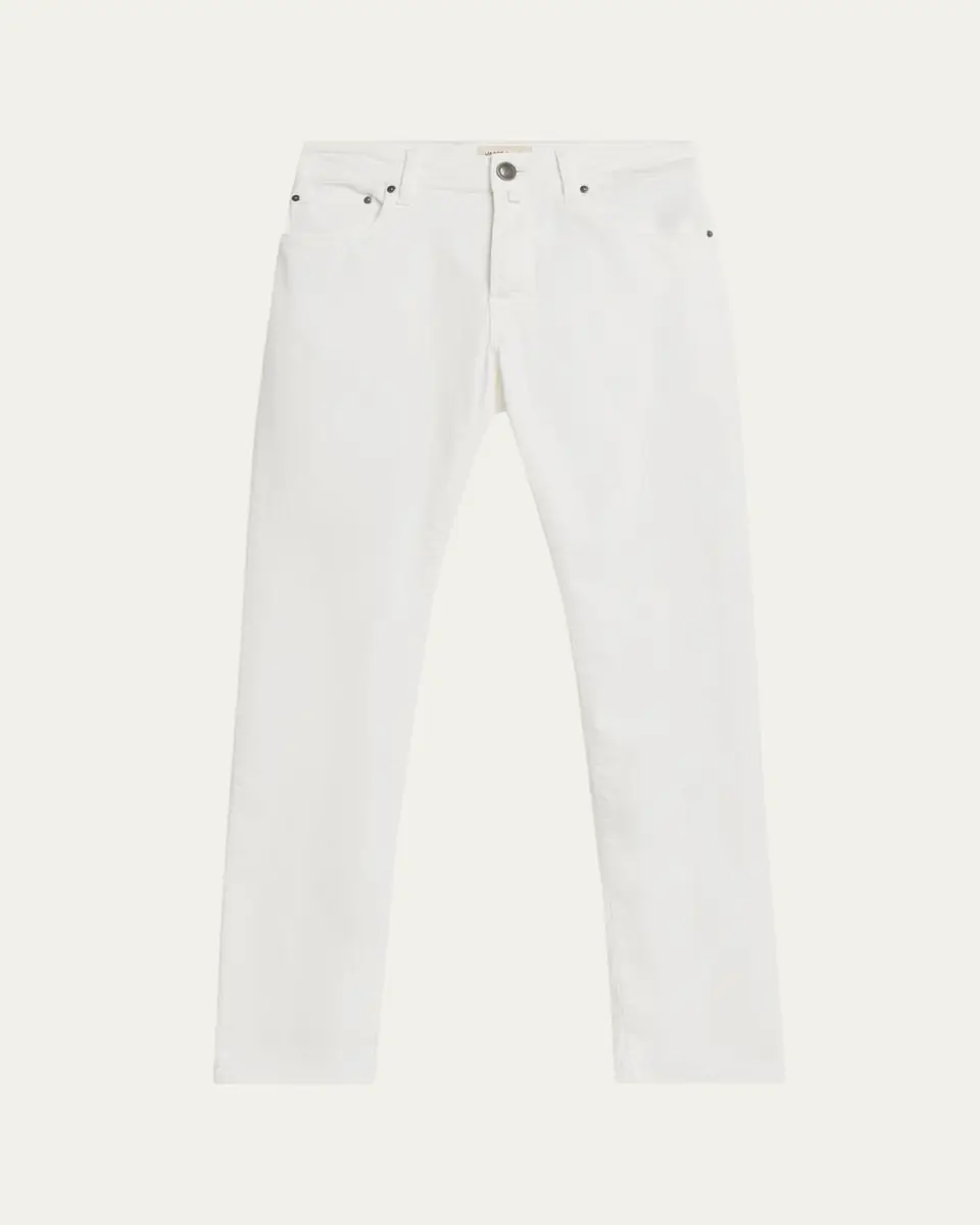 Jacob Cohen Men's Denim Slim-Straight Leg Five-Pocket Pants | Thumbnail 6